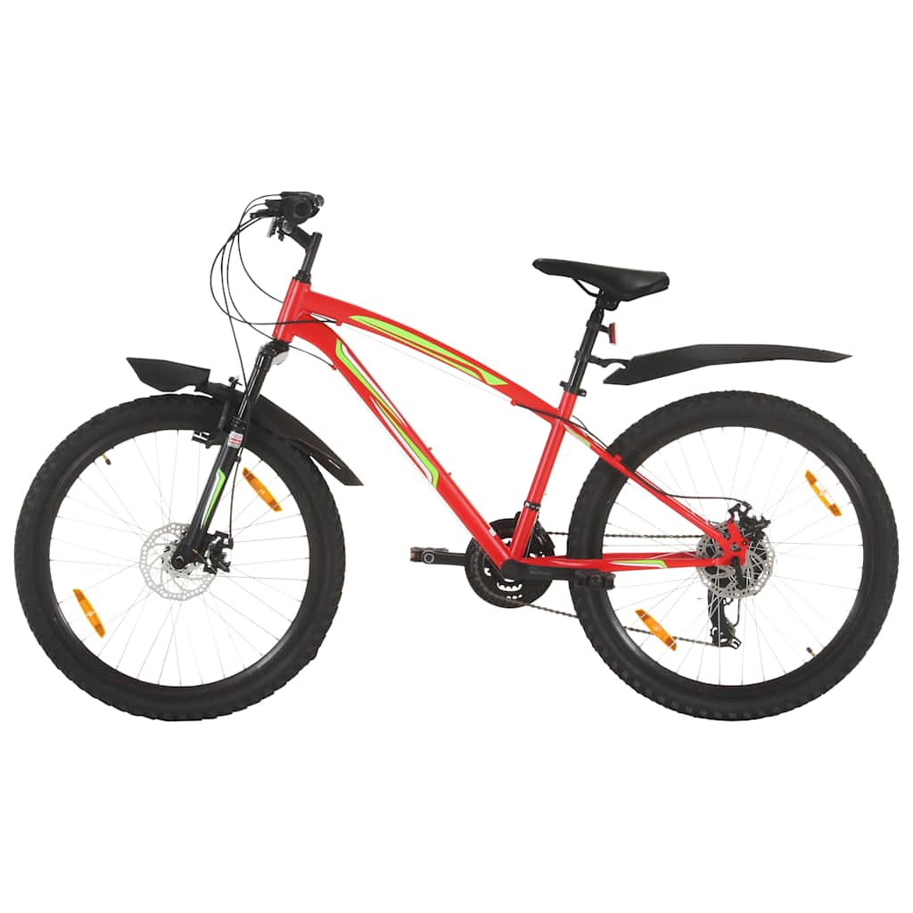 vidaXL Ποδήλατο Mountain 26'' Κόκκινο με 21 Ταχύτητες 42 εκ.