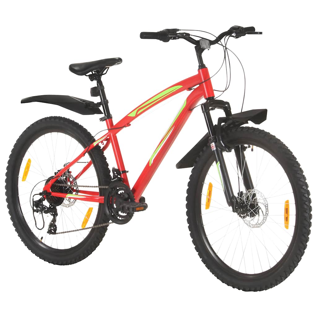 vidaXL Ποδήλατο Mountain 26'' Κόκκινο με 21 Ταχύτητες 42 εκ.