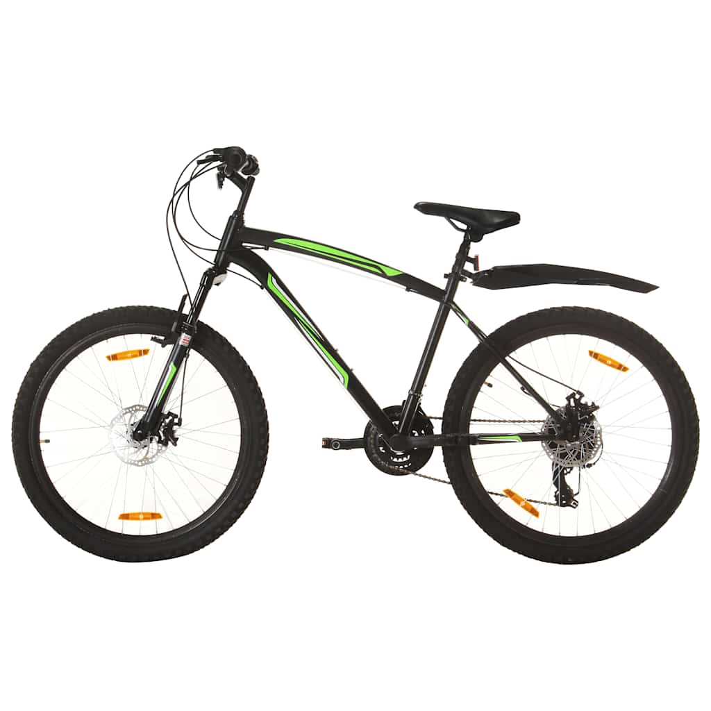 vidaXL Ποδήλατο Mountain 26'' Μαύρο με 21 Ταχύτητες 46 εκ.