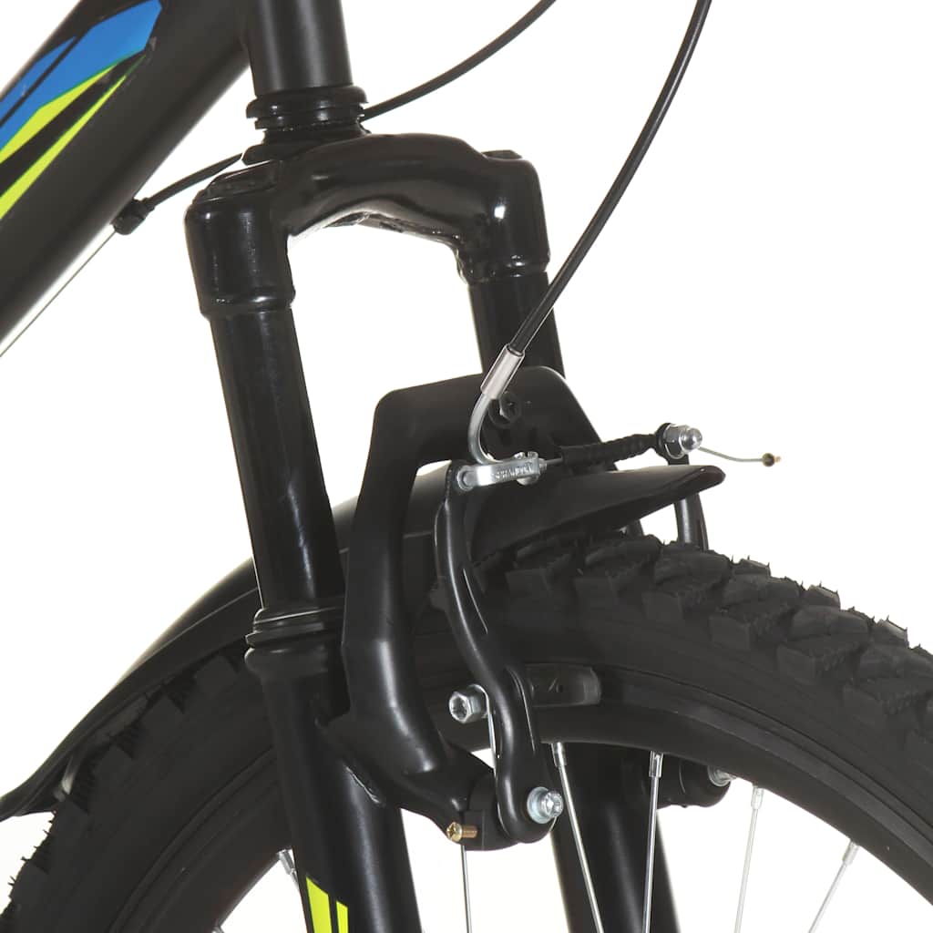 vidaXL Ποδήλατο Mountain 26'' Μαύρο με 21 Ταχύτητες 49 εκ.