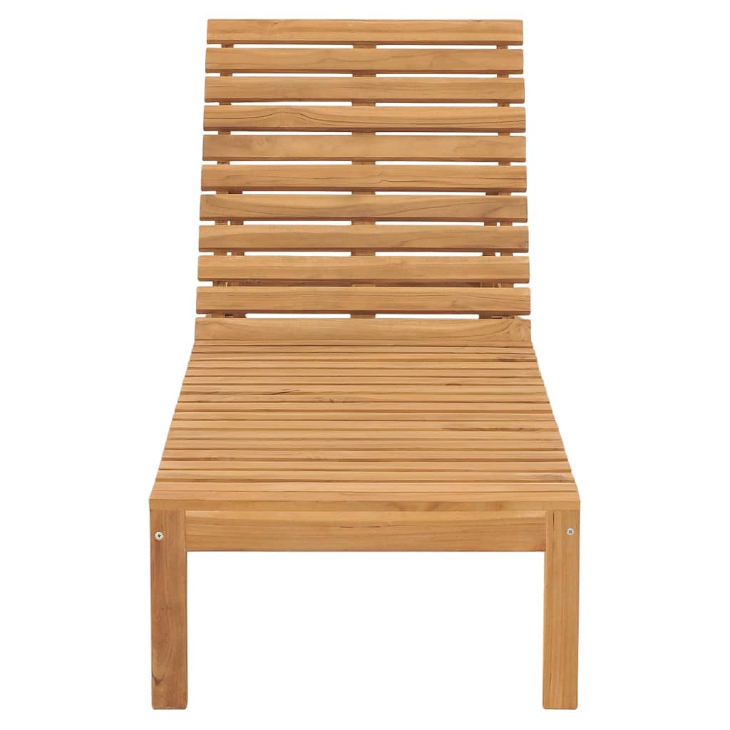 vidaXL Ξαπλώστρα από Μασίφ Ξύλο Teak