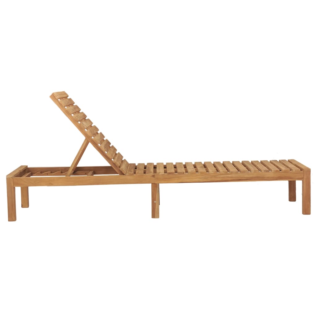 vidaXL Ξαπλώστρα από Μασίφ Ξύλο Teak