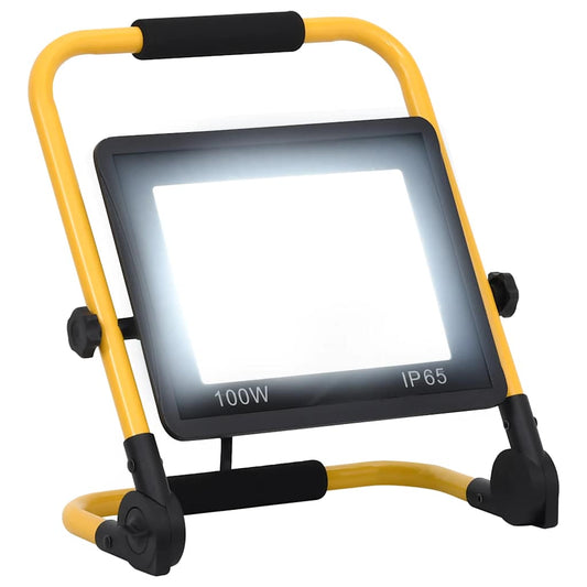 vidaXL Προβολέας LED με Λαβή Ψυχρό Λευκό 100 W