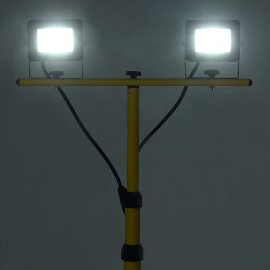 vidaXL Προβολέας LED με Τρίποδο Ψυχρό Λευκό 2 x 10 W