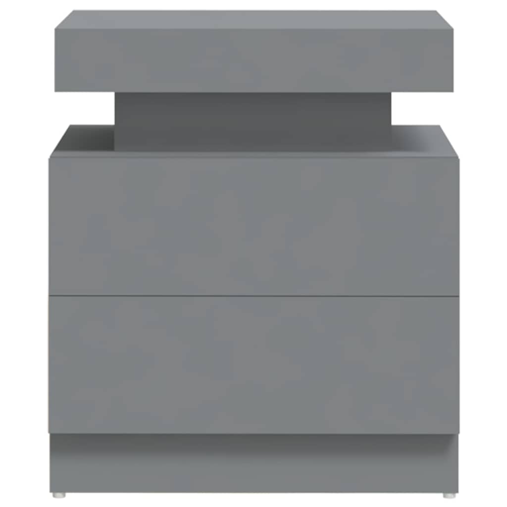 vidaXL Κομοδίνο Γκρι 40 x 35 x 52 εκ. από Επεξ. Ξύλο