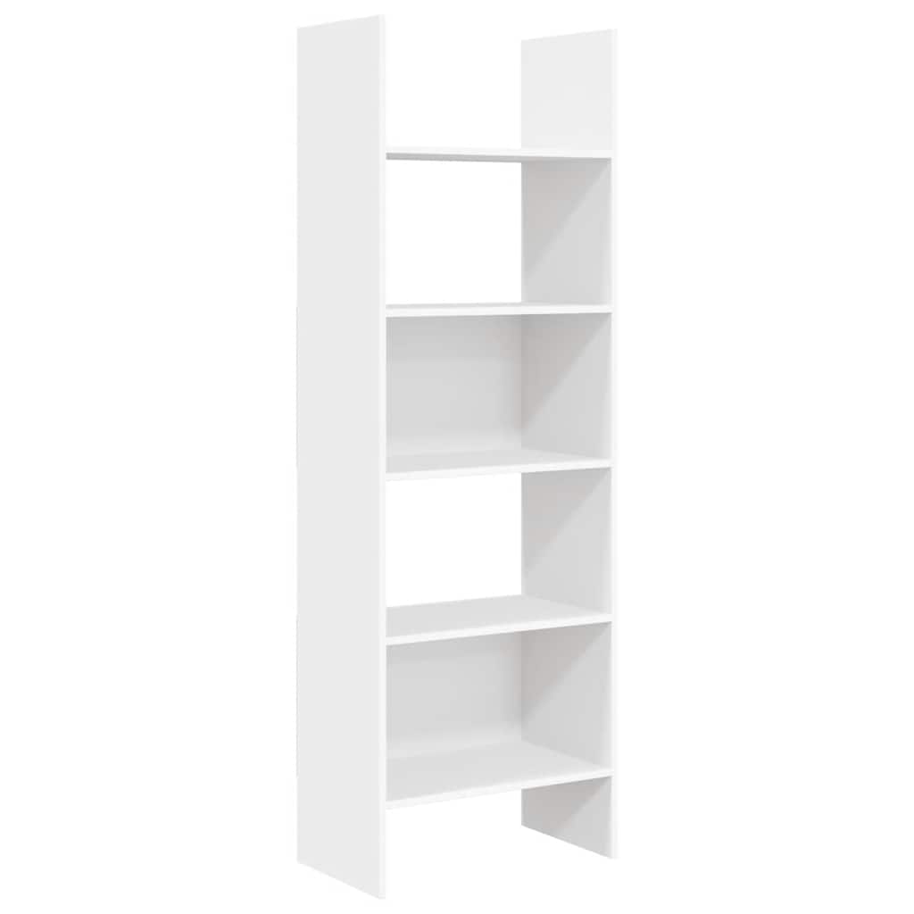 vidaXL Βιβλιοθήκη Λευκή 60 x 35 x 180 εκ. από Επεξ. Ξύλο