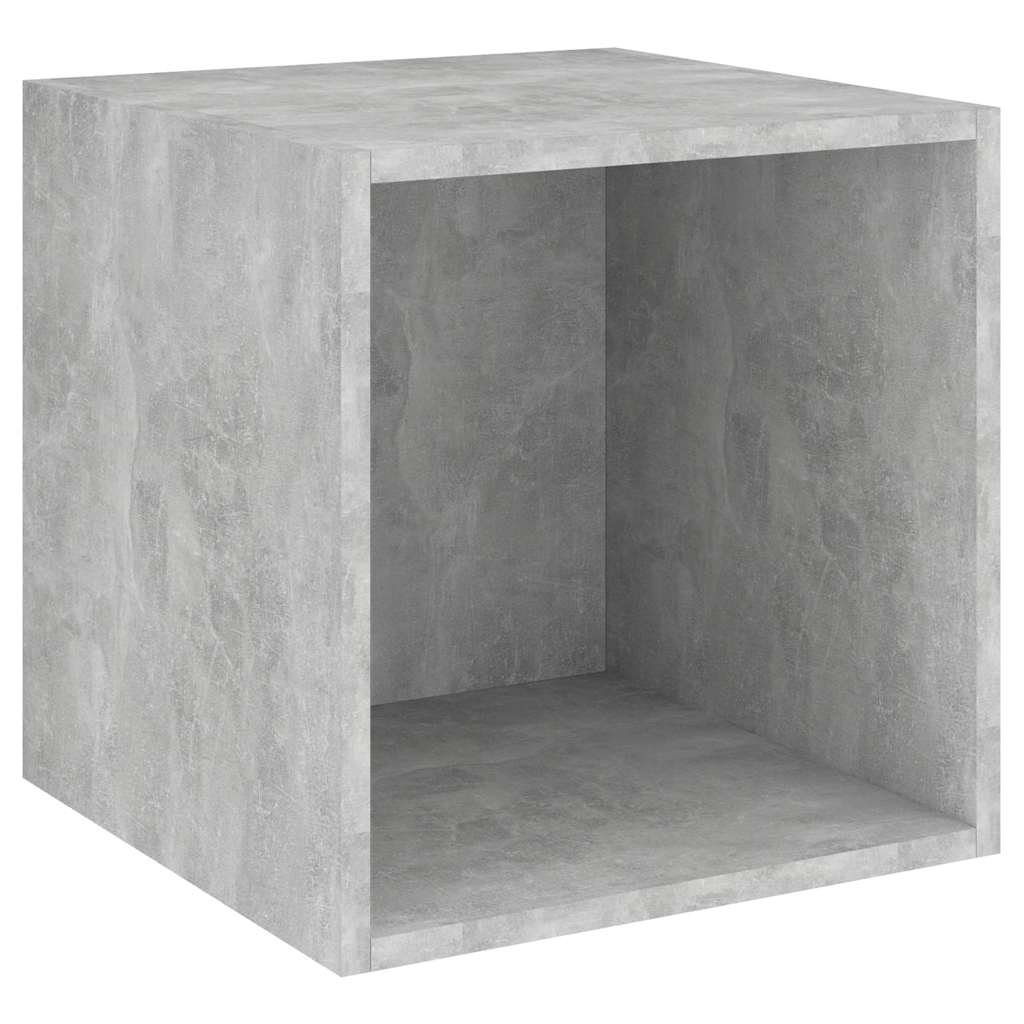vidaXL Ντουλάπι Τοίχου Γκρι Σκυροδέματος 37x37x37 εκ. από Επεξ. Ξύλο