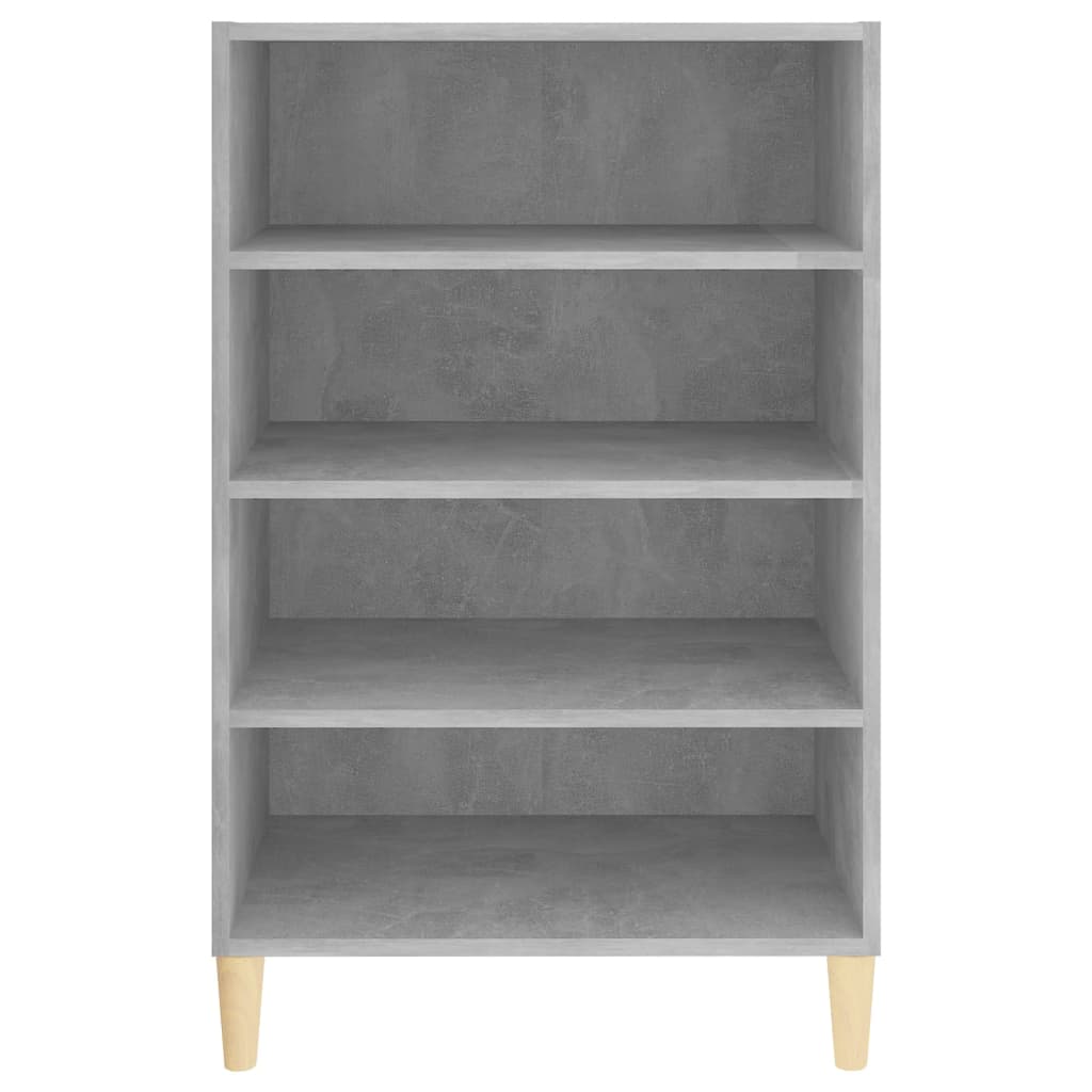 vidaXL Ραφιέρα Γκρι Σκυροδέματος 57 x 35 x 90 εκ. από Επεξ. Ξύλο