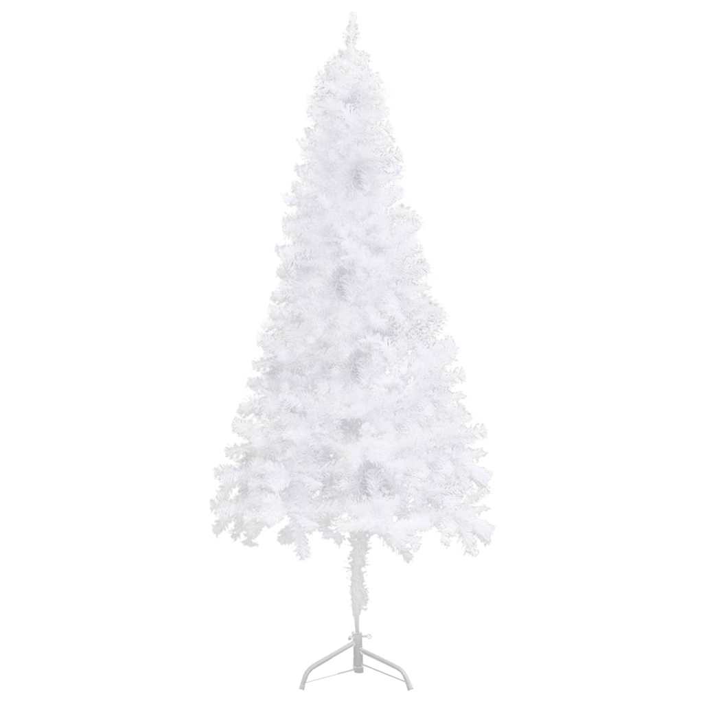 vidaXL Τεχνητά χριστουγεννιάτικα δέντρα PVC, Steel White