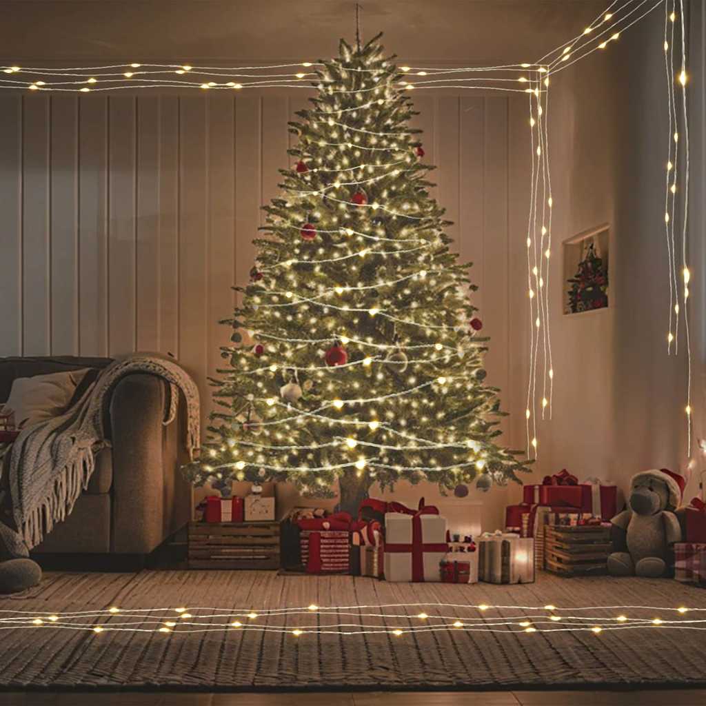 vidaXL Φωτάκια με 300 LED Θερμό Λευκό 30 μ.
