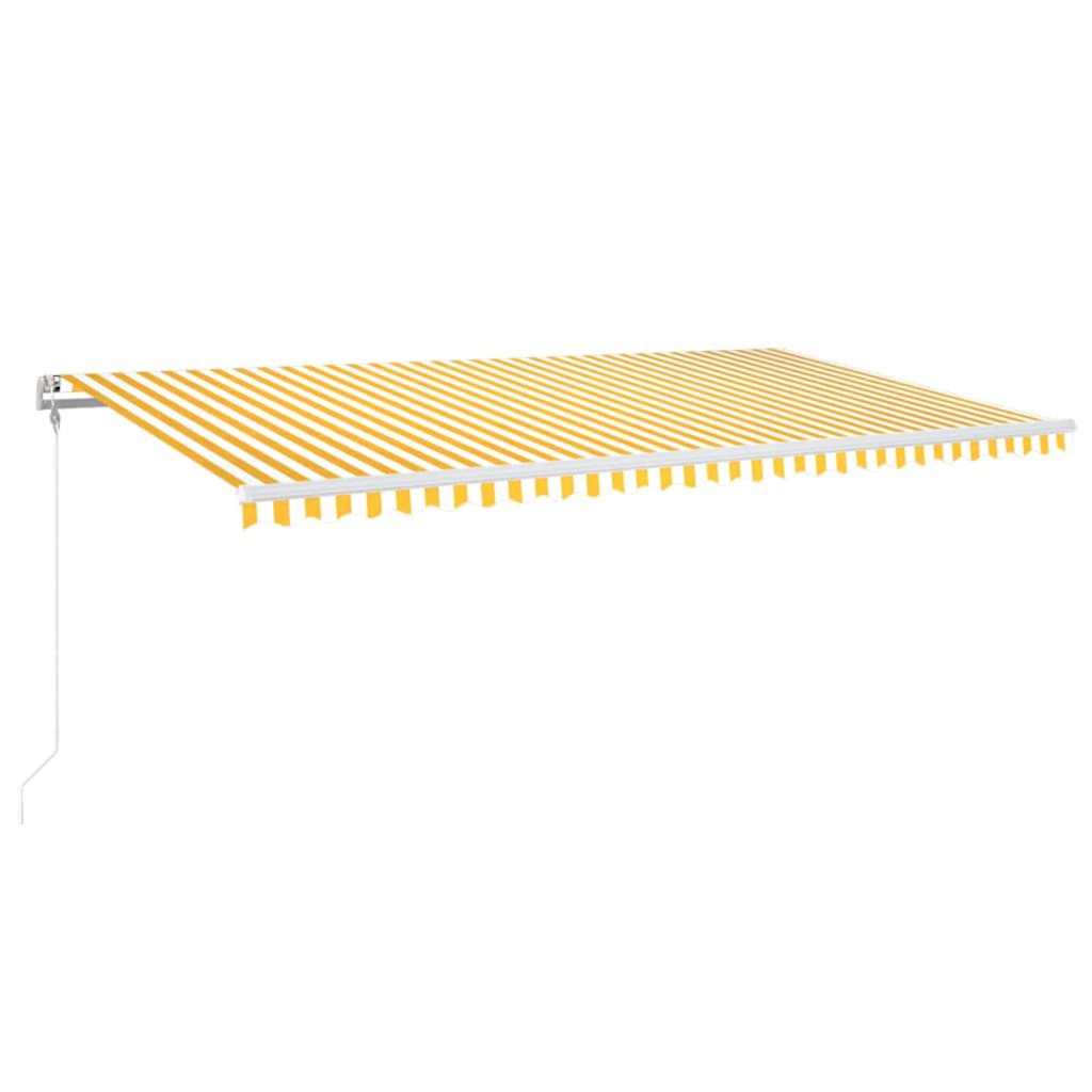 vidaXL Ηλεκτρική τέντα με LED και αισθητήρα 6 x 3 m