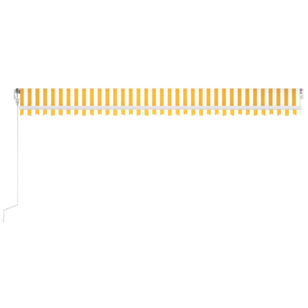 vidaXL Ηλεκτρική τέντα με LED και αισθητήρα 6 x 3 m