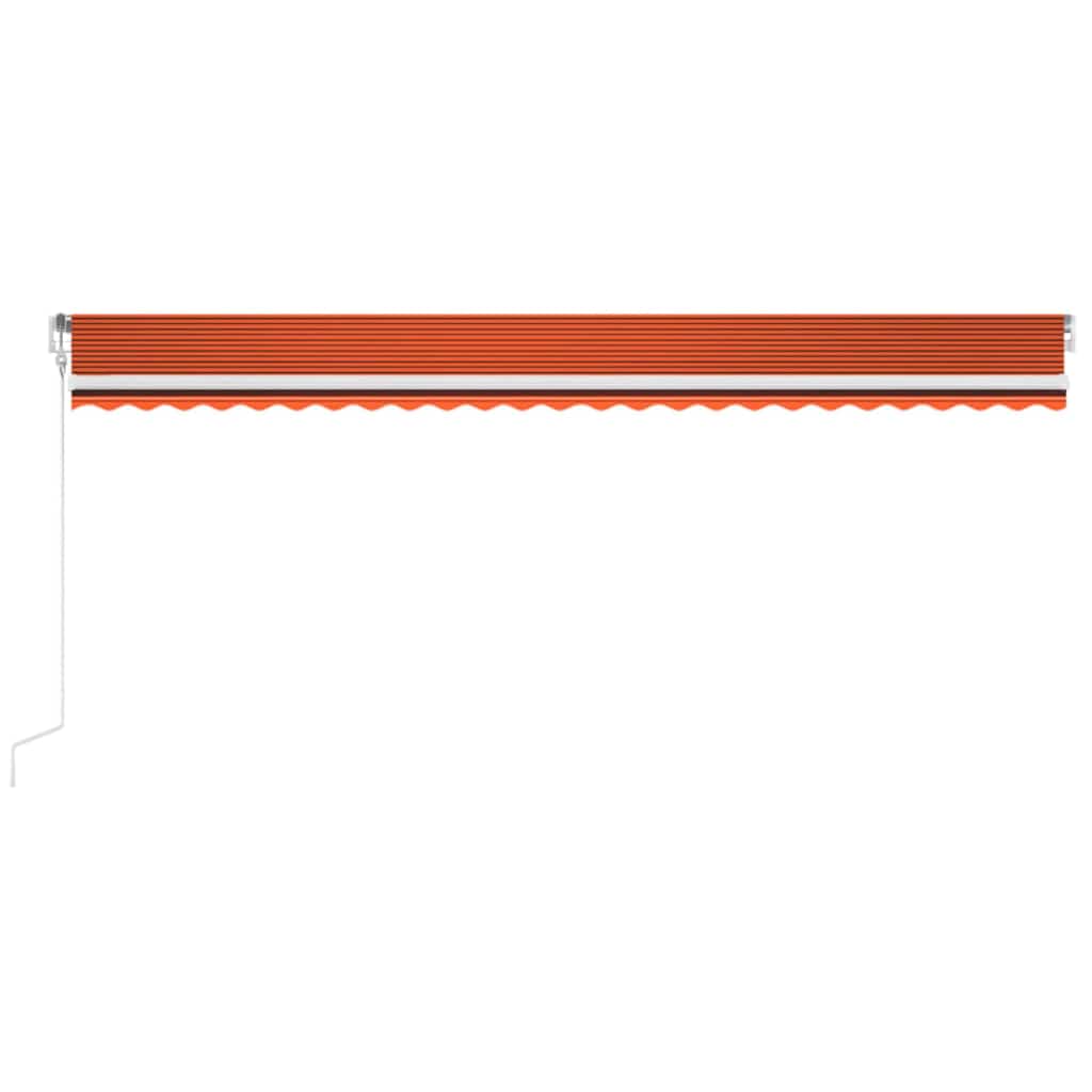 vidaXL Ηλεκτρική τέντα με LED και αισθητήρα 6 x 3 m