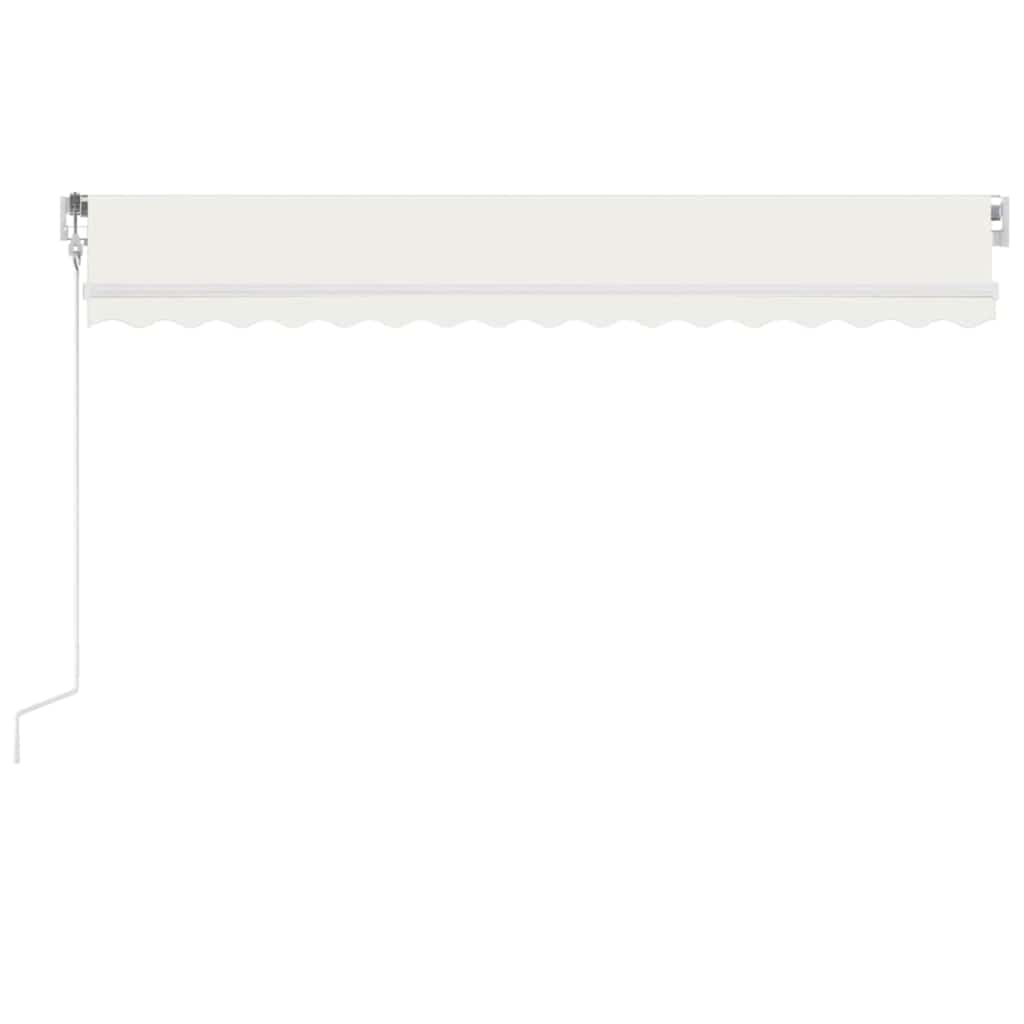 vidaXL Τέντα Αυτόματη με LED & Αισθητήρα Ανέμου Κρεμ 400x350 εκ.