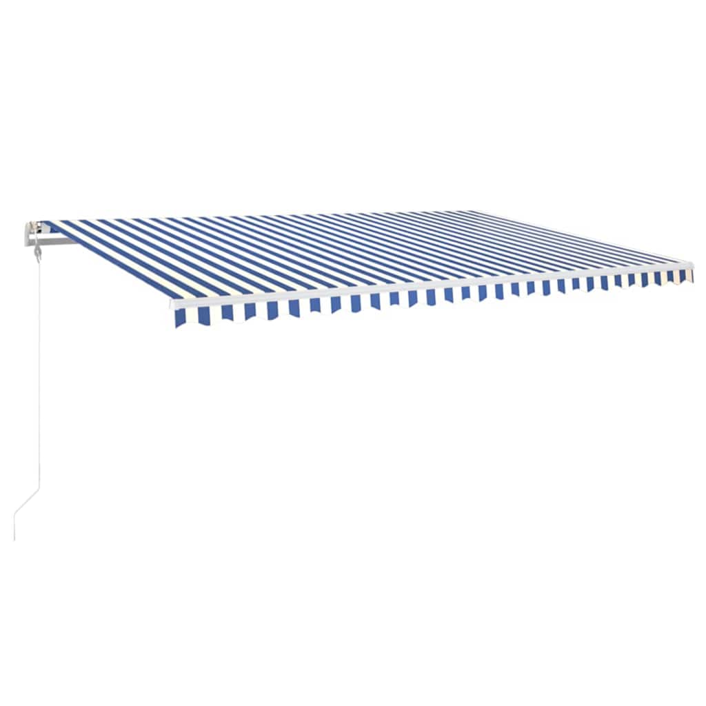 vidaXL Ηλεκτρική τέντα με LED και αισθητήρα 5 x 3,5 m