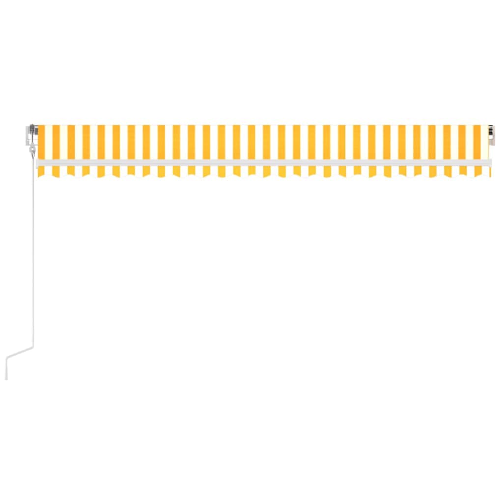 vidaXL Ηλεκτρική τέντα με LED και αισθητήρα 5 x 3,5 m