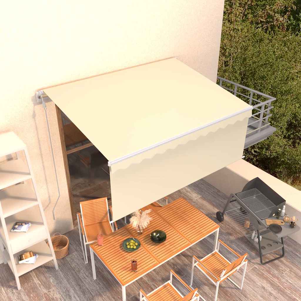 vidaXL Ηλεκτρική Αυλή 3 x 2,5 m Κρεμ 100% Πολυεστέρας