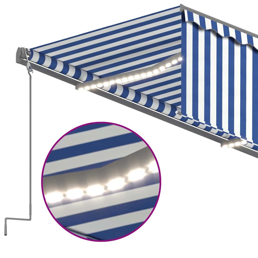 vidaXL Ηλεκτρική τέντα με LED και αισθητήρα 3 x 2,5 m