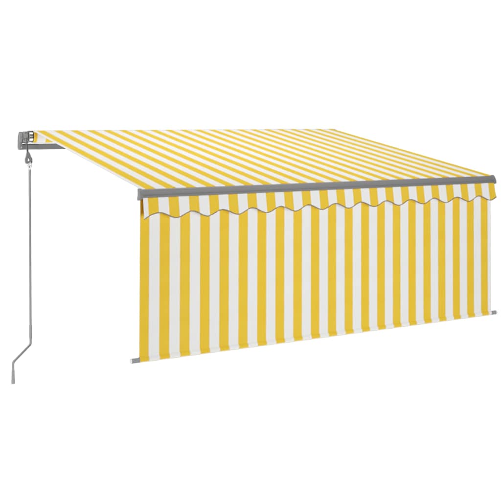 vidaXL Ηλεκτρική τέντα με LED και αισθητήρα 3,5 x 2,5 m