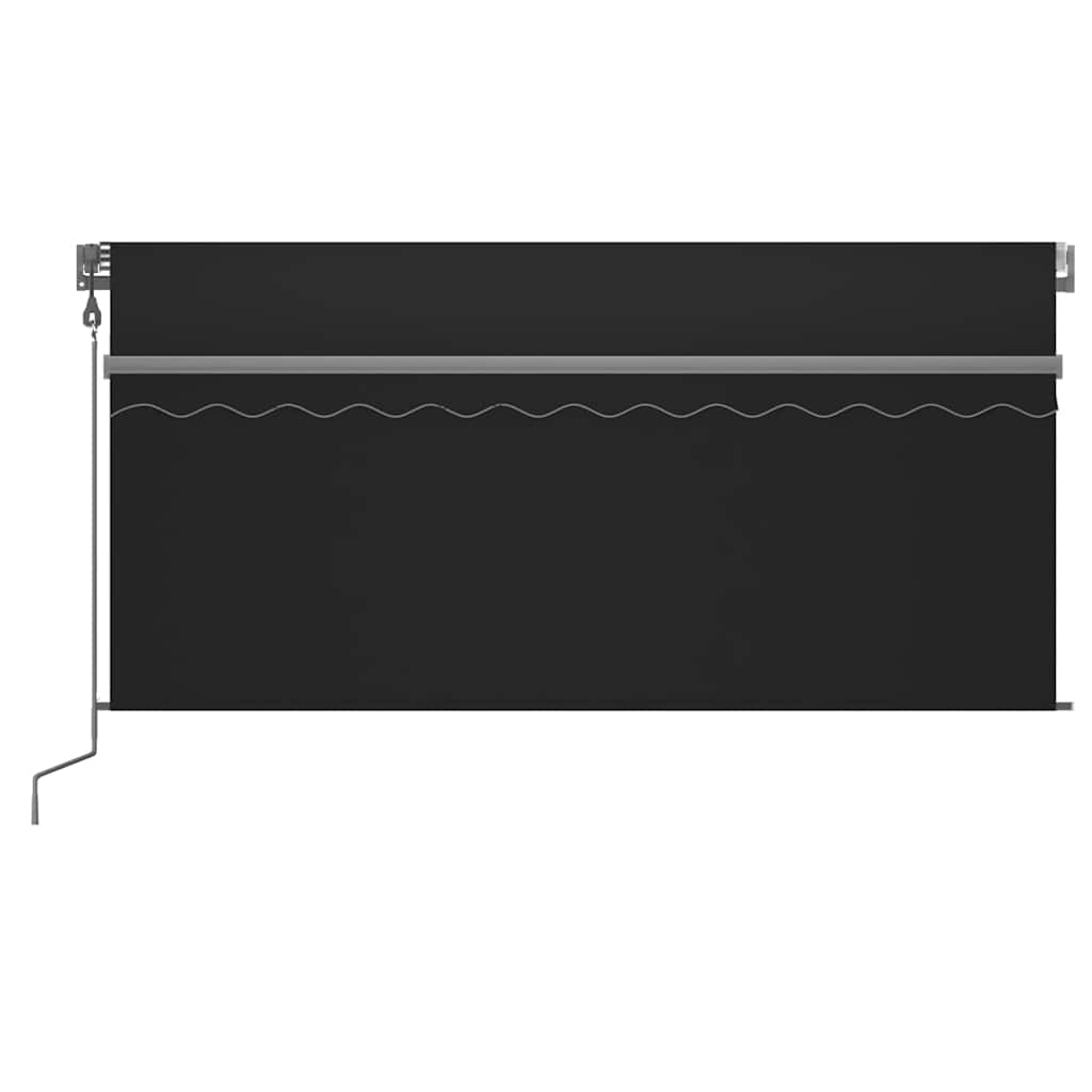 vidaXL Ηλεκτρική τέντα με LED και αισθητήρα 3,5 x 2,5 m Ανθρακί