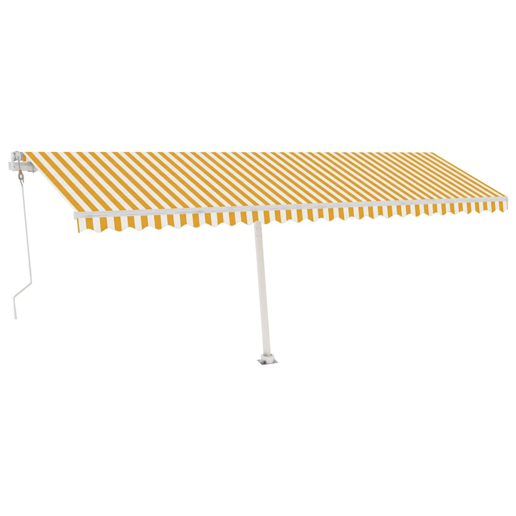 vidaXL Ηλεκτρική τέντα με LED και αισθητήρα 6 x 3 m