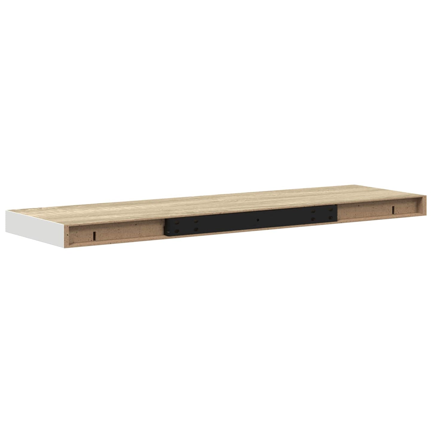 vidaXL Ράφια Τοίχου 2 τεμ. Δρυς/Λευκό 80x23,5x3,8 εκ. MDF