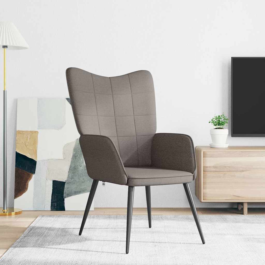 vidaXL Πολυθρόνα Relax Χρώμα Taupe Υφασμάτινη