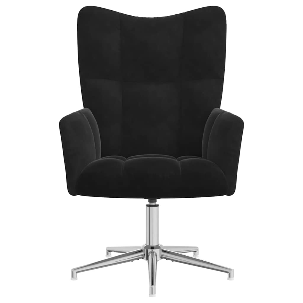 vidaXL Πολυθρόνα Relax Μαύρη Βελούδινη