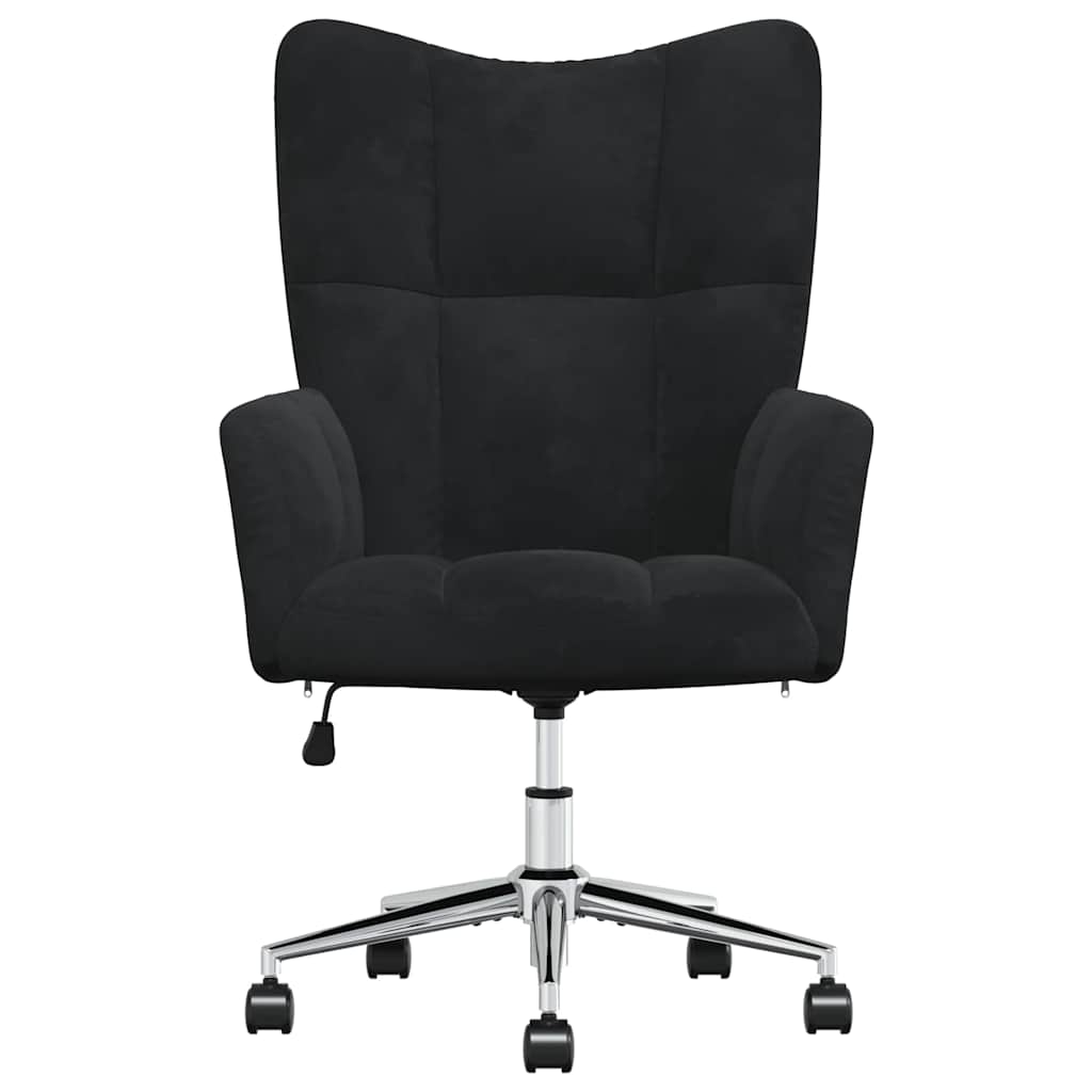 vidaXL Πολυθρόνα Relax Μαύρη Βελούδινη