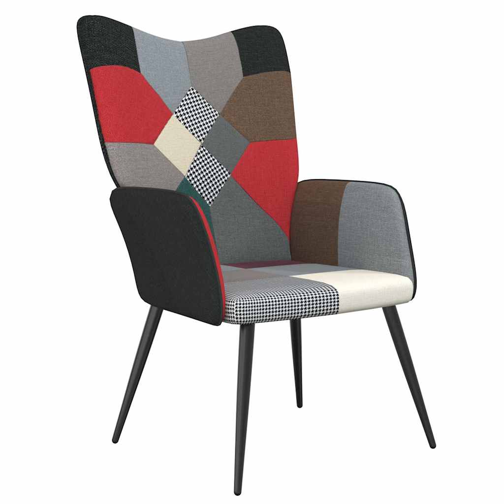 vidaXL Πολυθρόνα Relax Σχέδιο Patchwork Υφασμάτινη