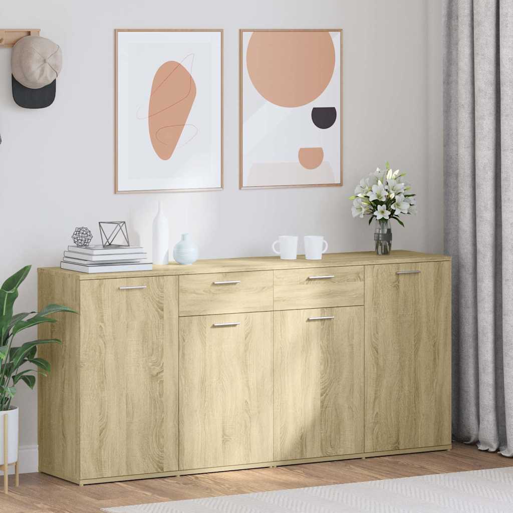 vidaXL Μπουφές Sonoma Δρυς 160 x 36 x 75 εκ. από Επεξ. Ξύλο