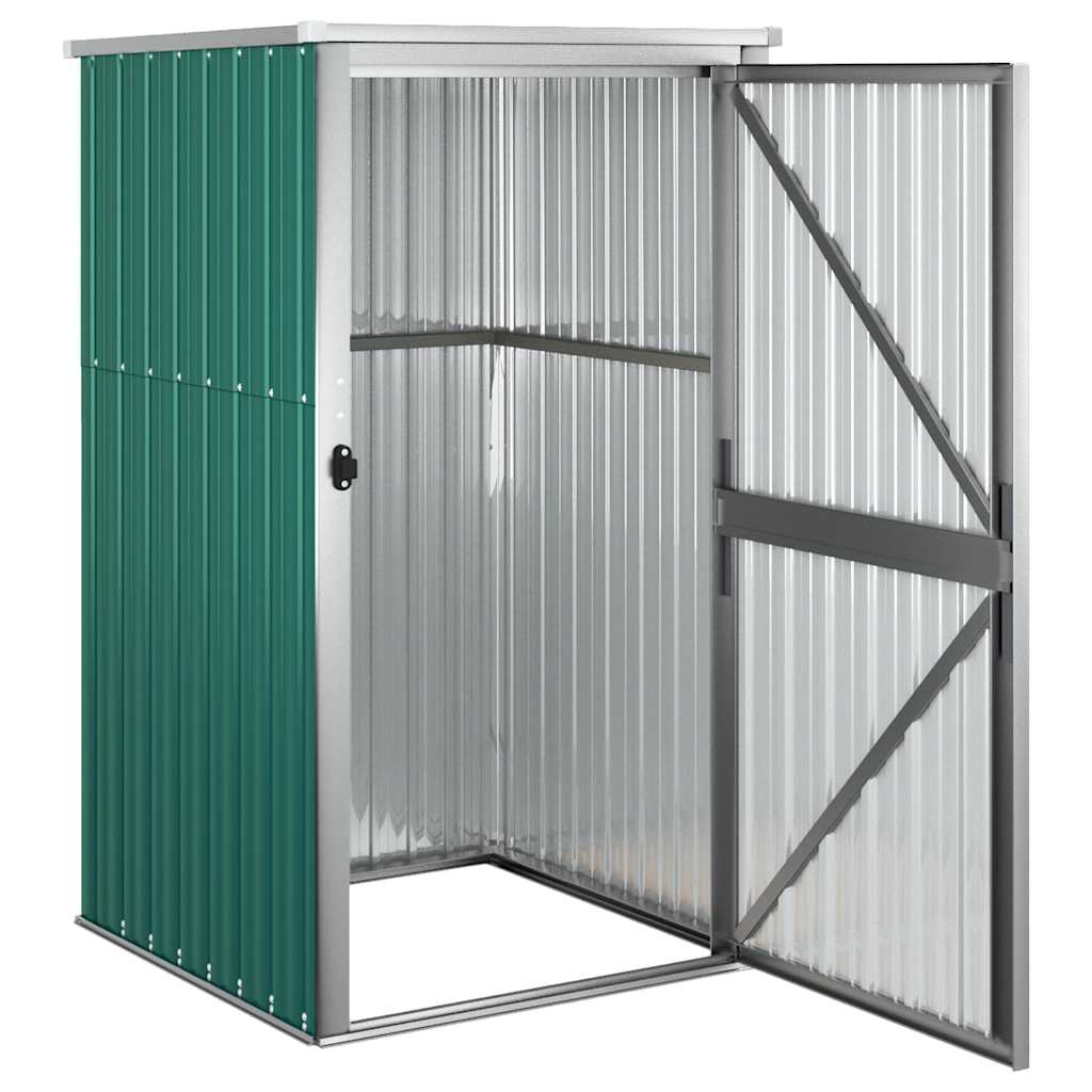 vidaXL Αποθήκη Εργαλείων Κήπου Πράσινη 88x89x161 εκ. Γαλβαν. Ατσάλι