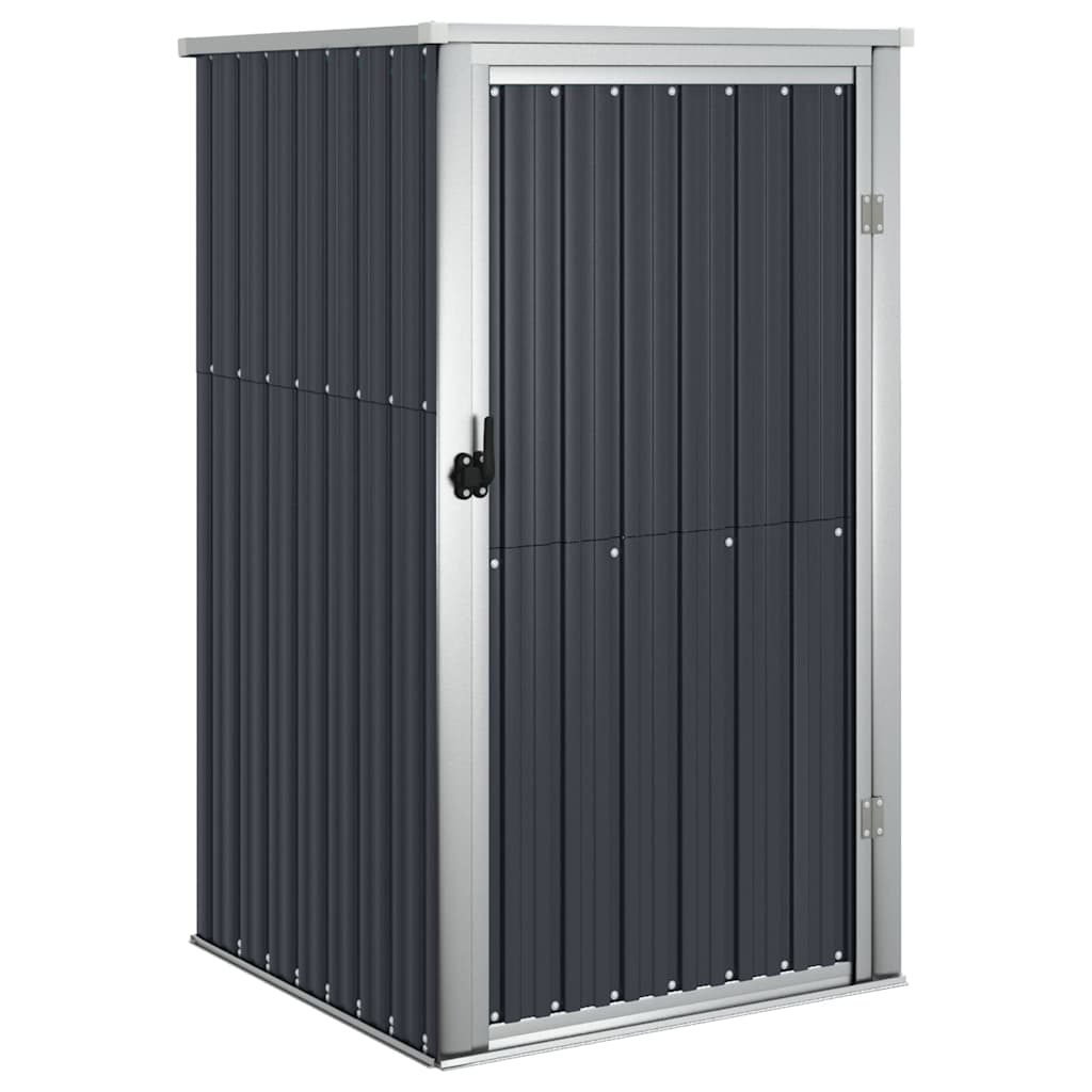 vidaXL Αποθήκη Εργαλείων Κήπου Ανθρακί 88x89x161 εκ. Γαλβαν. Ατσάλι