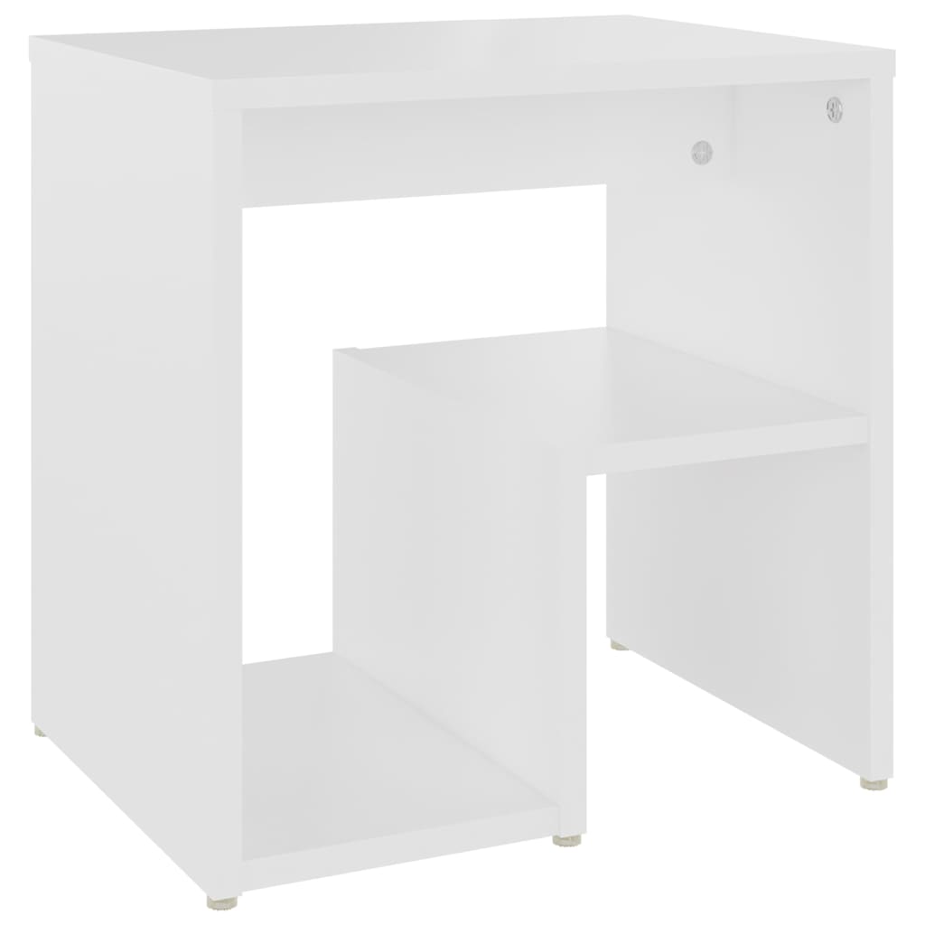 vidaXL Κομοδίνα 2 τεμ. Λευκά 40 x 30 x 40 εκ. από Επεξ. Ξύλο