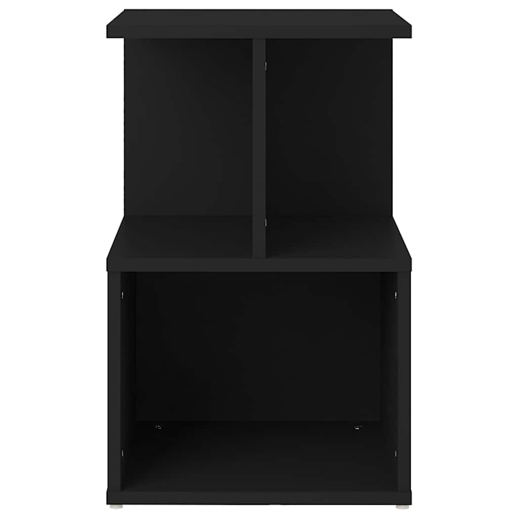 vidaXL Κομοδίνο Μαύρο 35 x 35 x 55 εκ. από Επεξ. Ξύλο