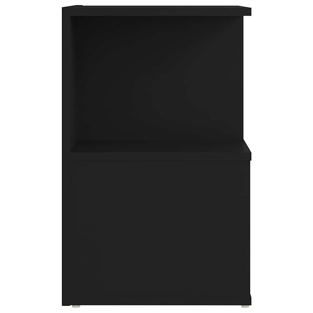 vidaXL Κομοδίνο Μαύρο 35 x 35 x 55 εκ. από Επεξ. Ξύλο