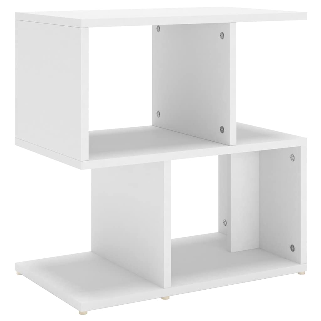 vidaXL Κομοδίνο Λευκό 50 x 30 x 51,5 εκ. από Επεξ. Ξύλο