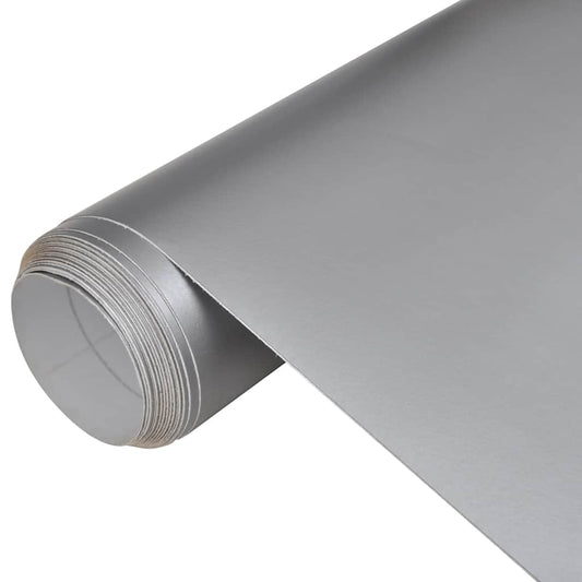 vidaXL Μεμβράνες Αυτοκινήτου 2 τεμ. Ασημί Ματ 100x150 εκ. & 50x150 εκ.