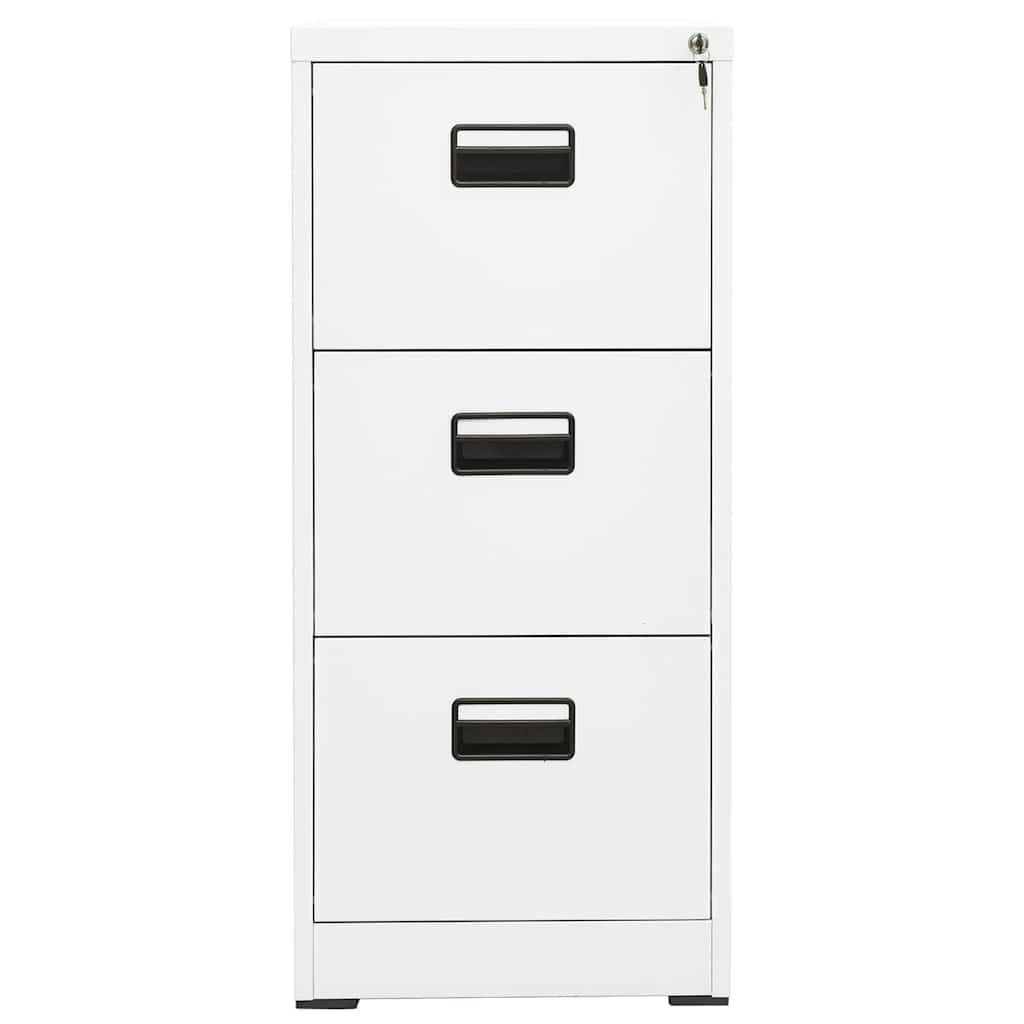 vidaXL Αρχειοθήκη Λευκή 46 x 62 x 102,5 εκ. από Ατσάλι
