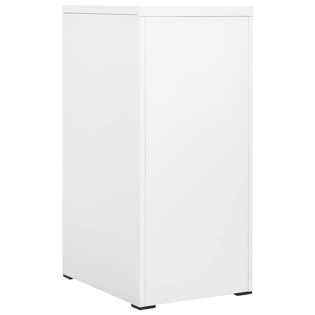 vidaXL Αρχειοθήκη Λευκή 46 x 62 x 102,5 εκ. από Ατσάλι