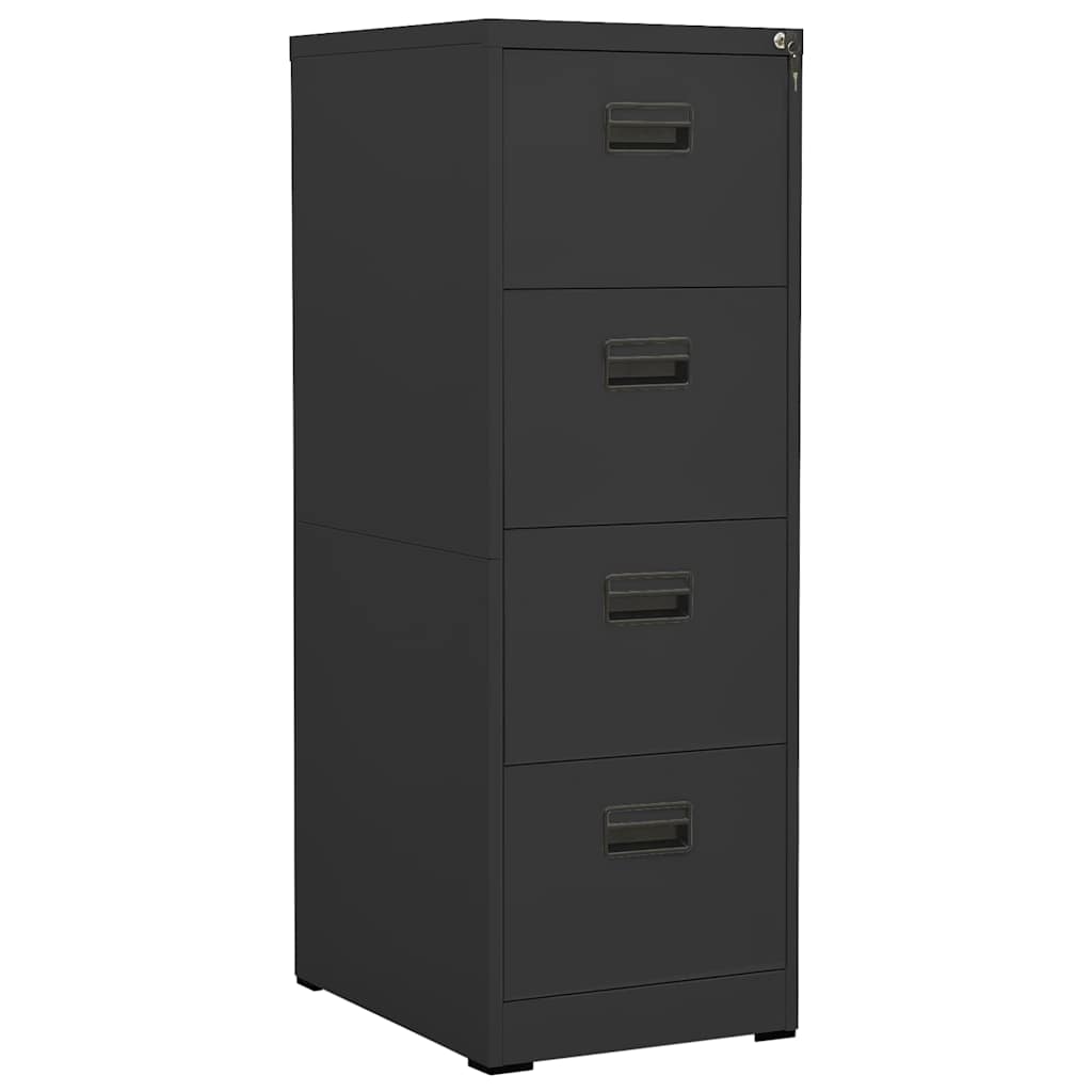 vidaXL Αρχειοθήκη Ανθρακί 46 x 62 x 133 εκ. από Ατσάλι