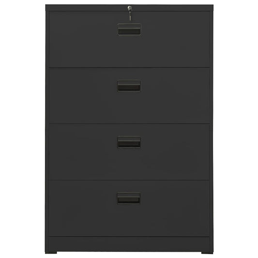 vidaXL Αρχειοθήκη Ανθρακί 90 x 46 x 134 εκ. από Ατσάλι