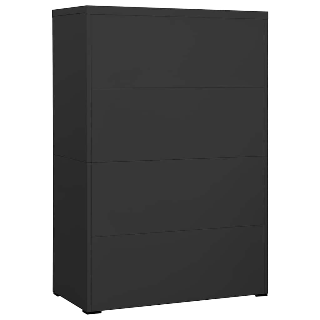 vidaXL Αρχειοθήκη Ανθρακί 90 x 46 x 134 εκ. από Ατσάλι