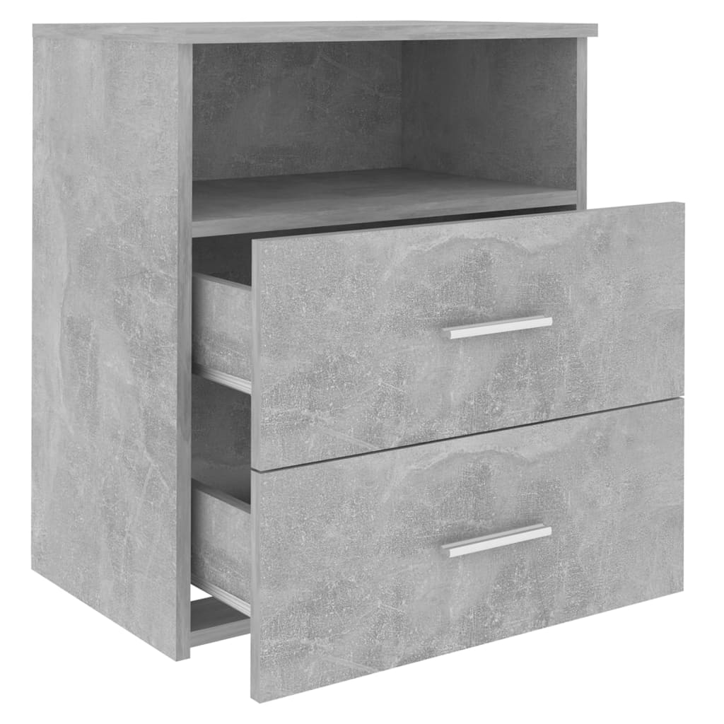 vidaXL Κομοδίνο Γκρι Σκυροδέματος 50 x 32 x 60 εκ.