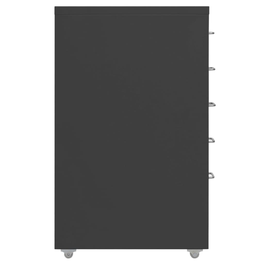 vidaXL Αρχειοθήκη Φορητή Ανθρακί 28 x 41 x 69 εκ. Μεταλλική