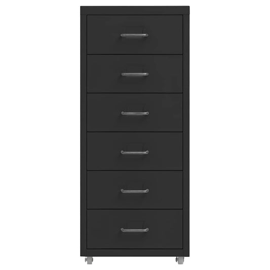 vidaXL Αρχειοθήκη Φορητή Λευκή 28 x 41 x 69 εκ. Μεταλλική