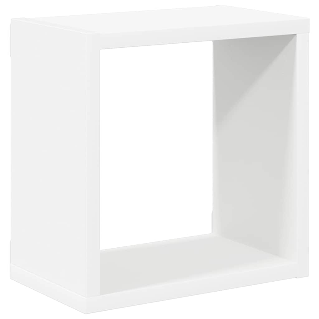 vidaXL Ράφια Κύβοι Τοίχου 4 τεμ. Λευκά 26 x 15 x 26 εκ.