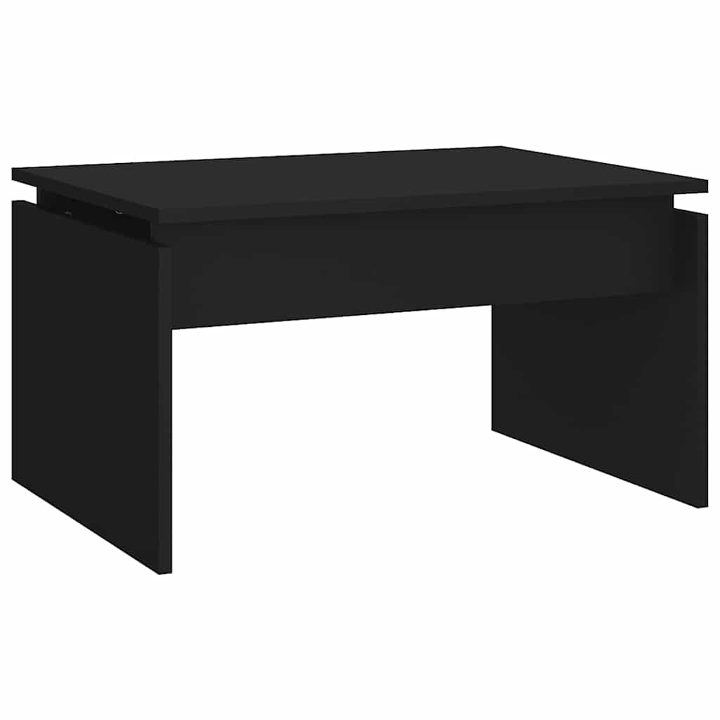 vidaXL Τραπεζάκι Σαλονιού Μαύρο 68 x 50 x 38 εκ. από Επεξ. Ξύλο