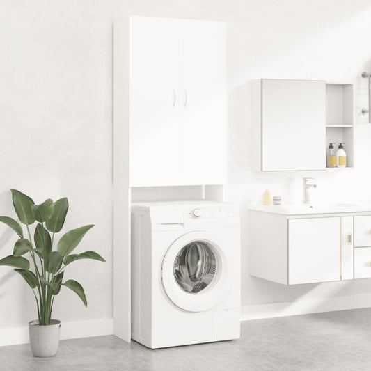 vidaXL Ντουλάπι Πλυντηρίου Λευκό 64 x 25,5 x 190 εκ.