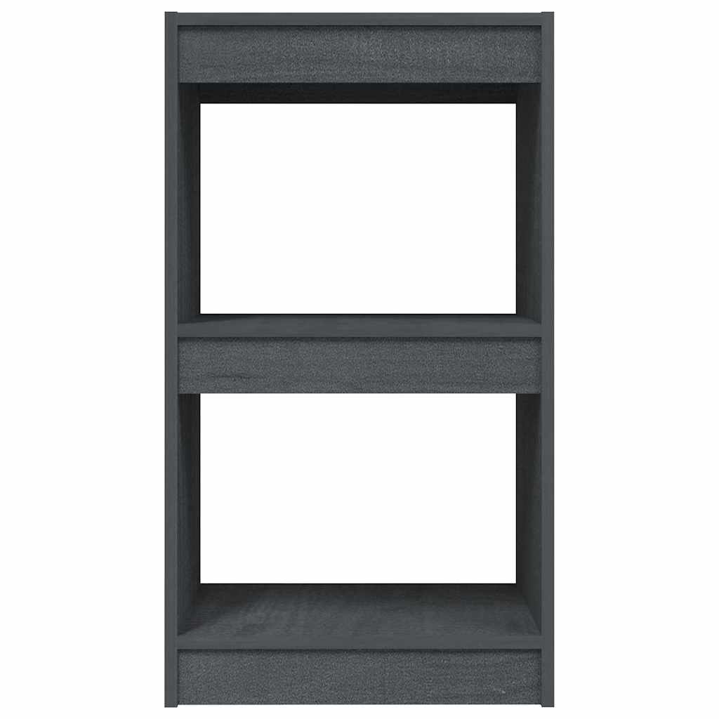 vidaXL Βιβλιοθήκη Γκρι 40 x 30 x 71,5 εκ. από Μασίφ Ξύλο Πεύκου